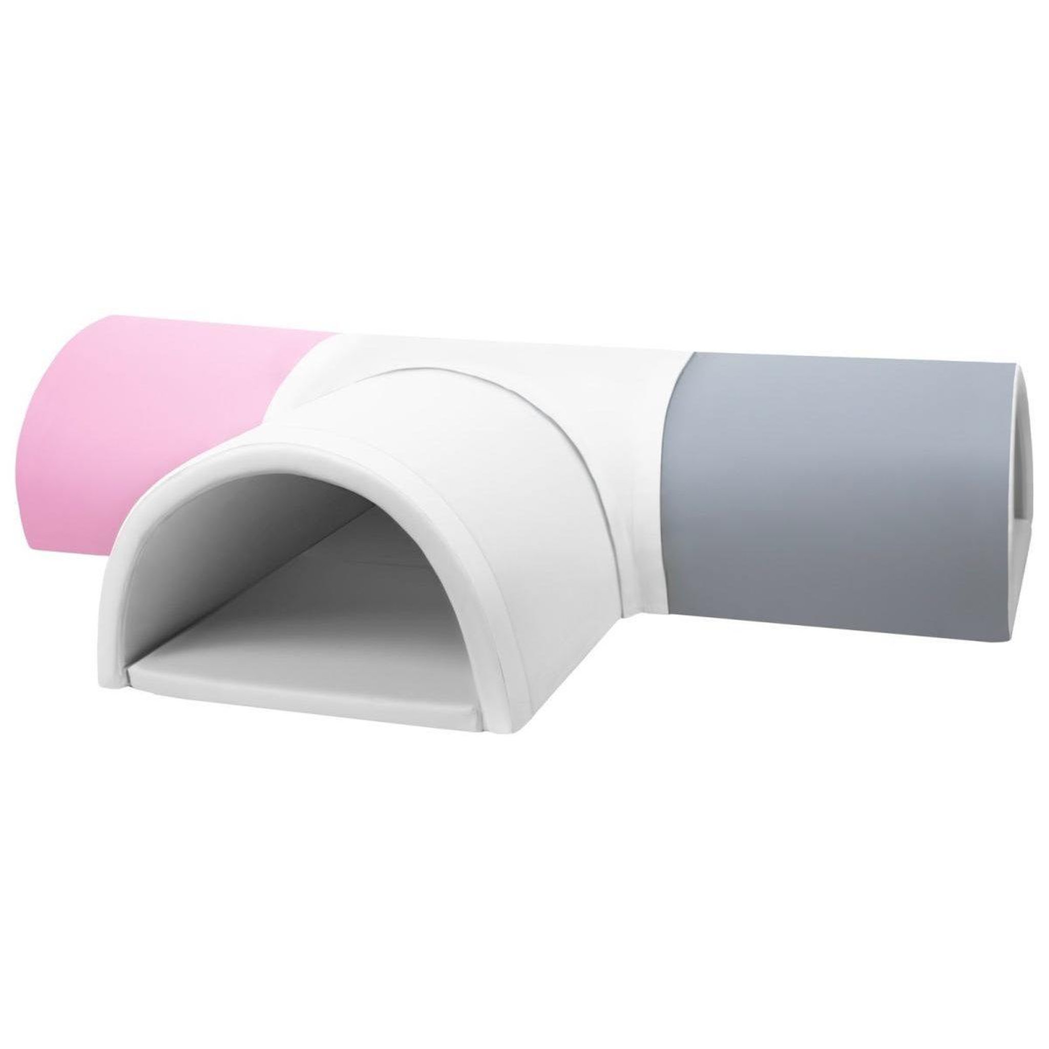 Voir la diapositive 2 : VELINDA Tunnel en T 4 pièces en mousse — blanc,rose clair,gris