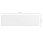 VIDAXL Ecran de balcon Blanc 90x300 cm Tissu Oxford