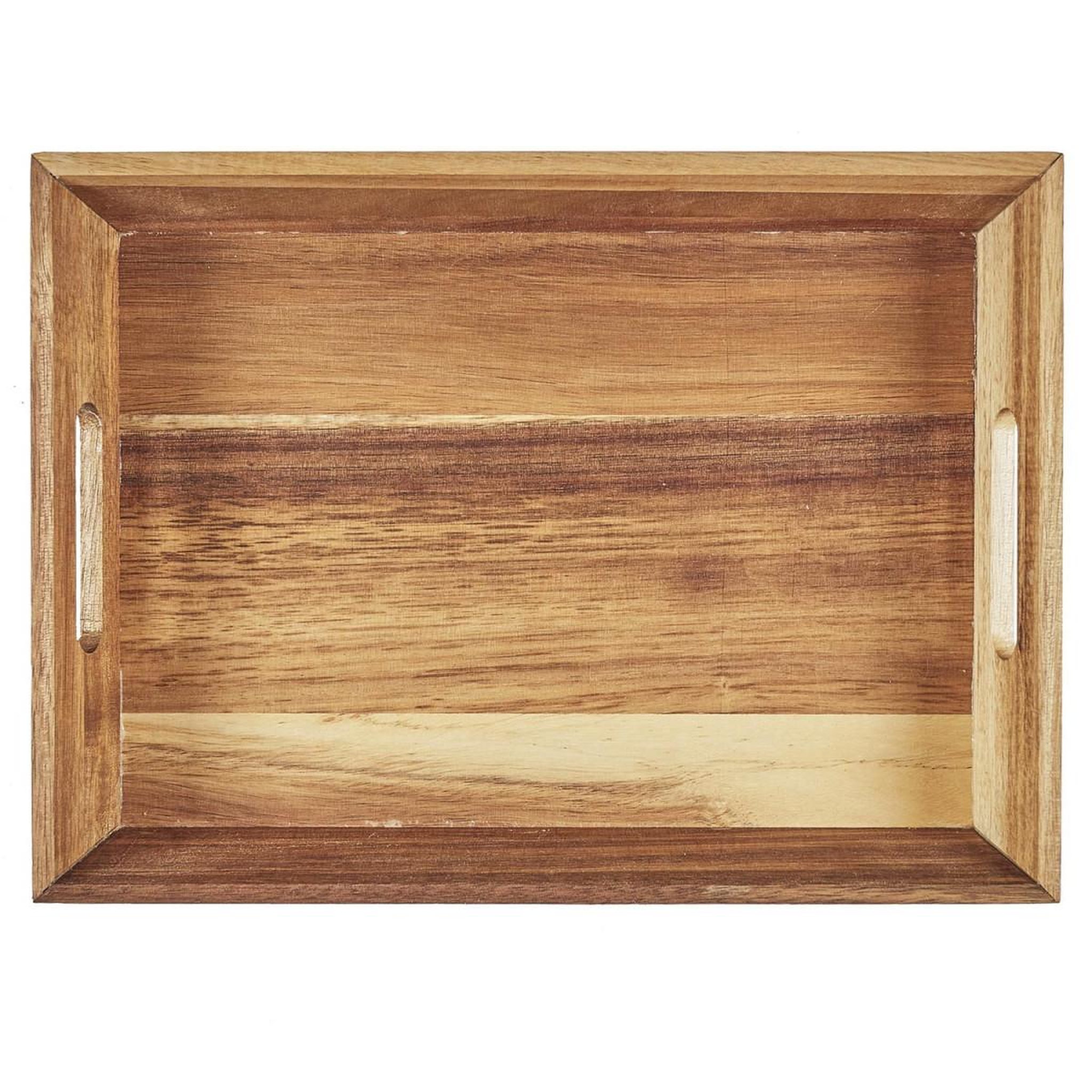 Voir la diapositive 4 : The Home Deco Factory Plateau de service en bois  acacia  32cm marron