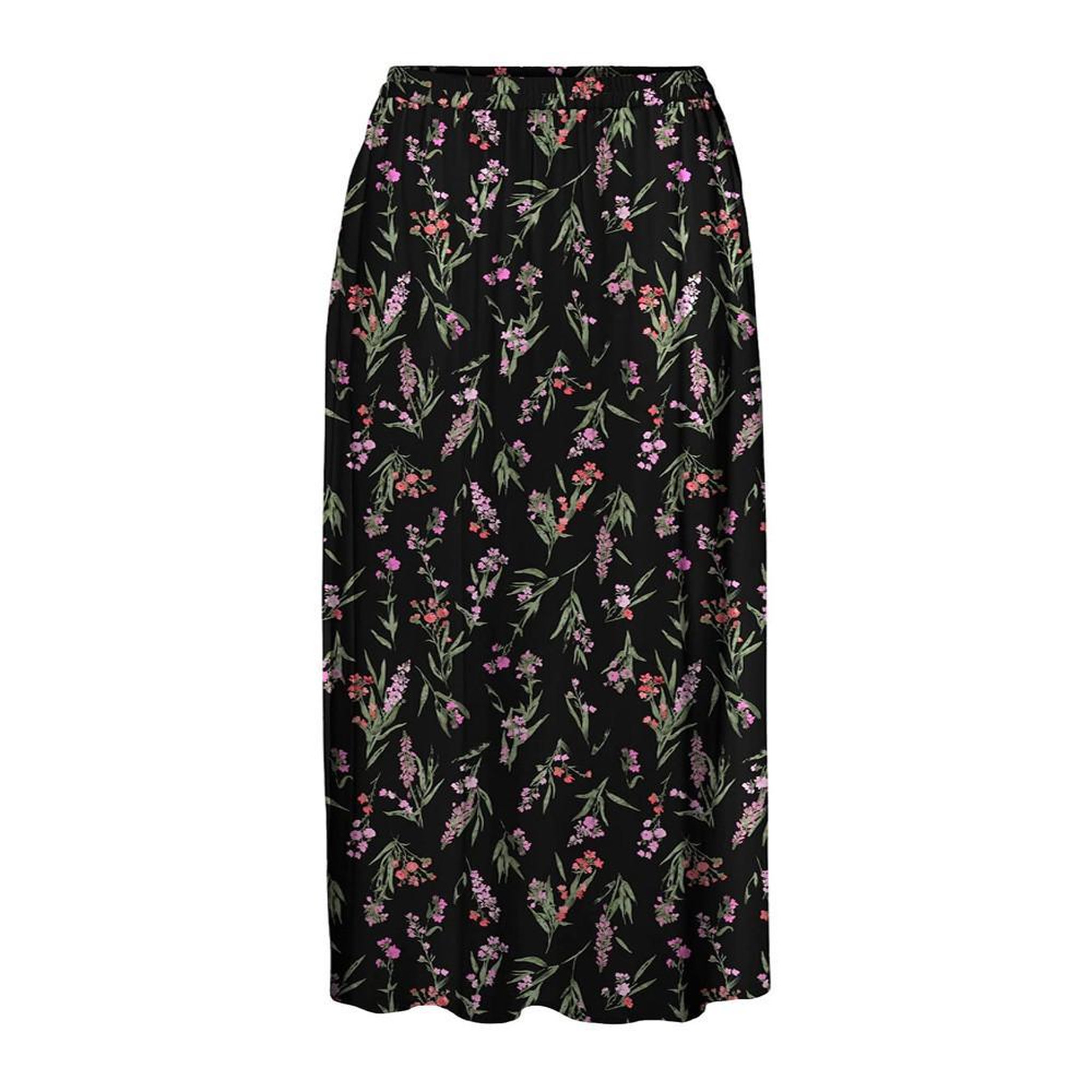 Vero Moda Jupe Longues Imprimé Noir/Vert Femme Vero CURVE Moda Measy
