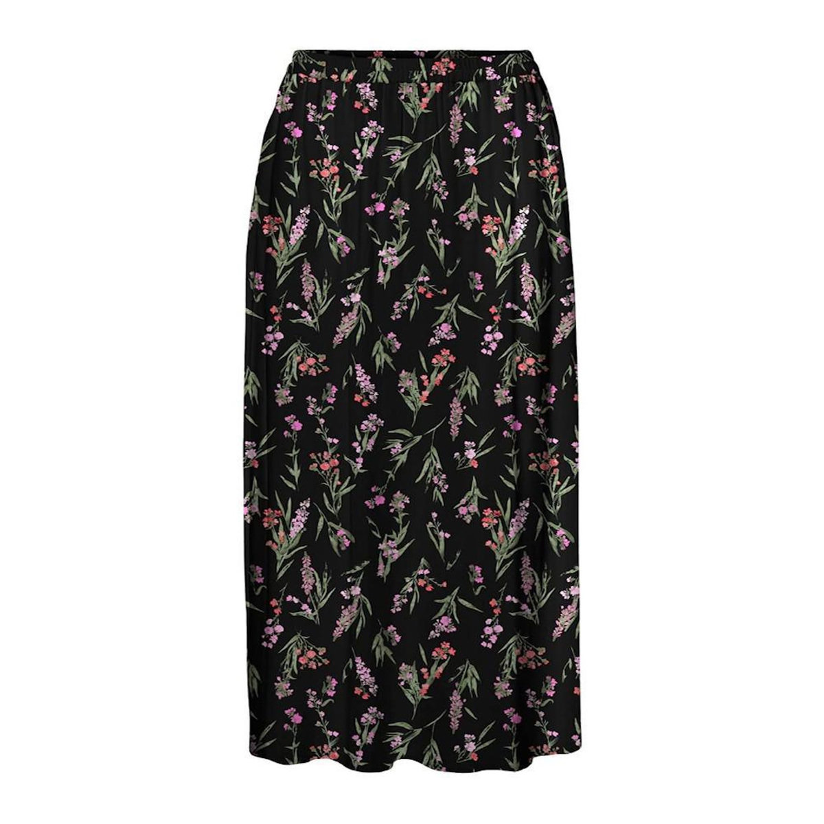 Vero Moda Jupe Longues Imprimé Noir/Vert Femme Vero CURVE Moda Measy