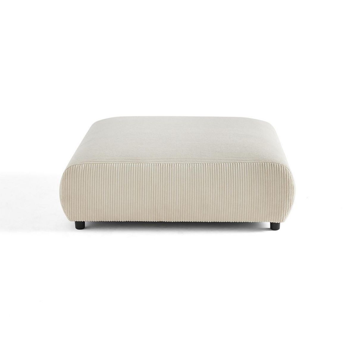 LISA DESIGN Garance - grand pouf modulable - en velours côtelé