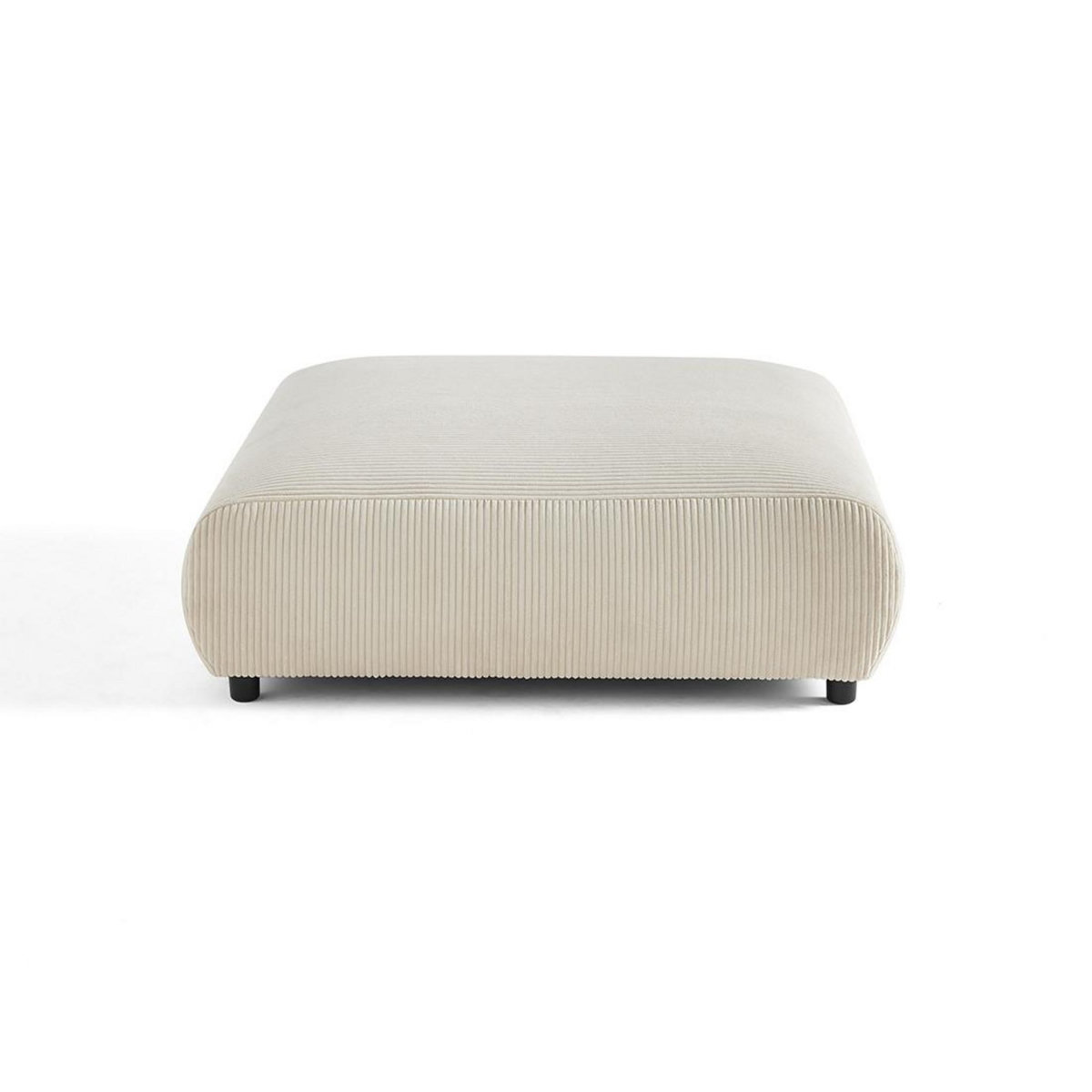 LISA DESIGN Garance - grand pouf modulable - en velours côtelé