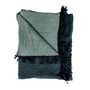 Voir la diapositive 3 : TODAY Plaid bicolore en gaze de coton KALI 