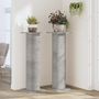 Voir la diapositive 3 : VIDAXL Supports pour plantes 2 pcs gris beton bois d'ingenierie