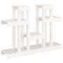 Voir la diapositive 2 : VIDAXL Support a plantes Blanc 104,5x25x77,5 cm Bois massif de pin