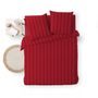 Voir la diapositive 3 : Douceur d'Intérieur Housse de couette 240x220 + 2 taies Cléo rouge uni microfibre