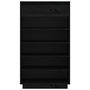 Voir la diapositive 5 : VIDAXL Armoire a chaussures Noir 60x34x105 cm Bois de pin massif