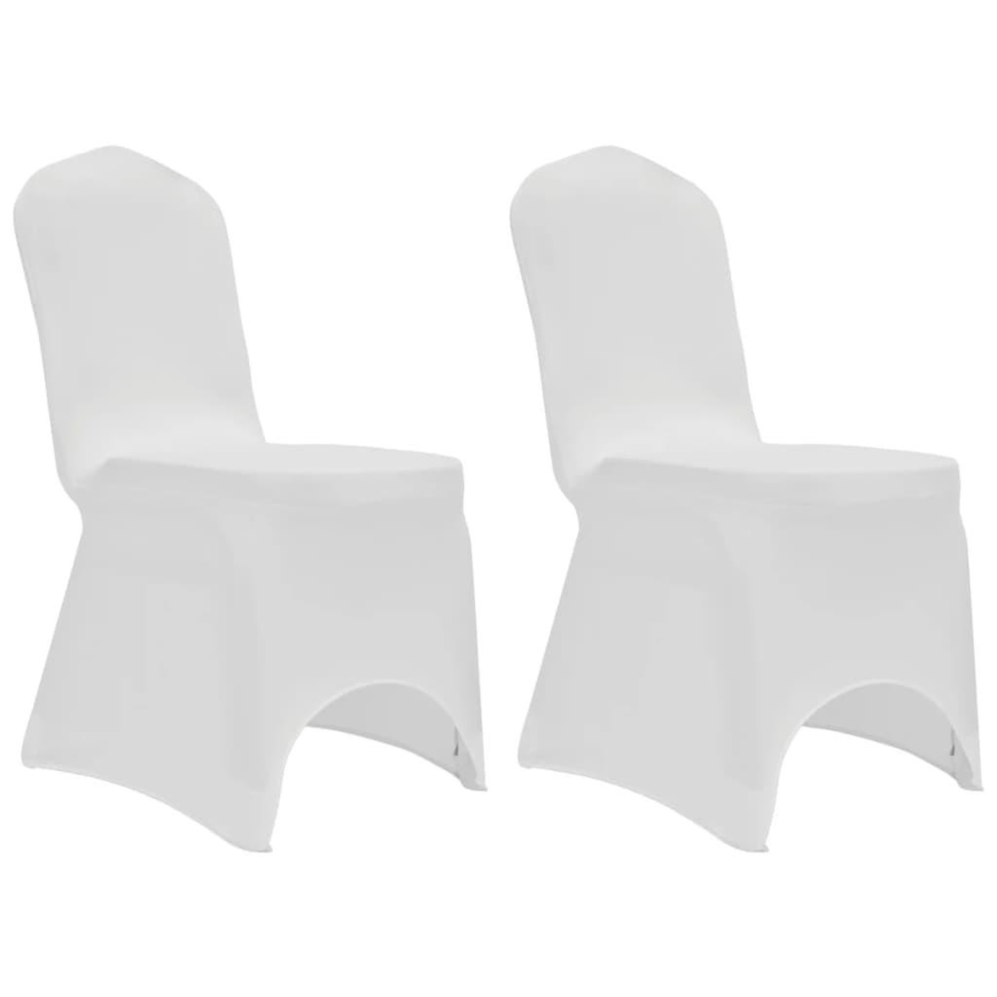 Voir la diapositive 3 : VIDAXL Housses elastiques de chaise Blanc 12 pcs