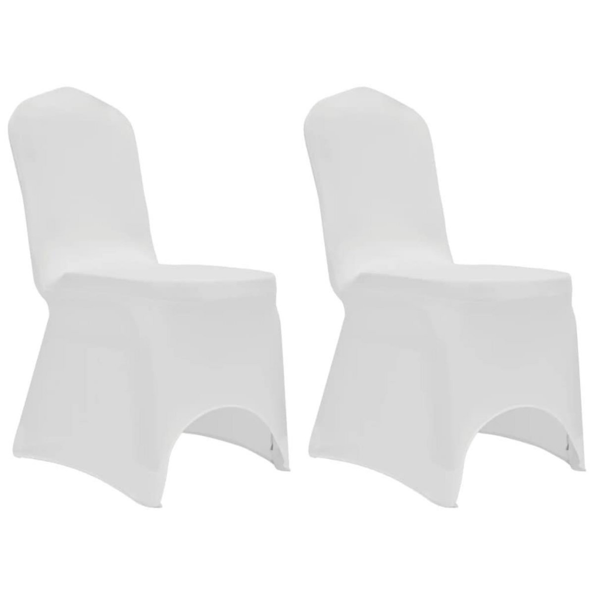 VIDAXL Housses elastiques de chaise Blanc 12 pcs