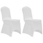 Voir la diapositive 3 : VIDAXL Housses elastiques de chaise Blanc 12 pcs