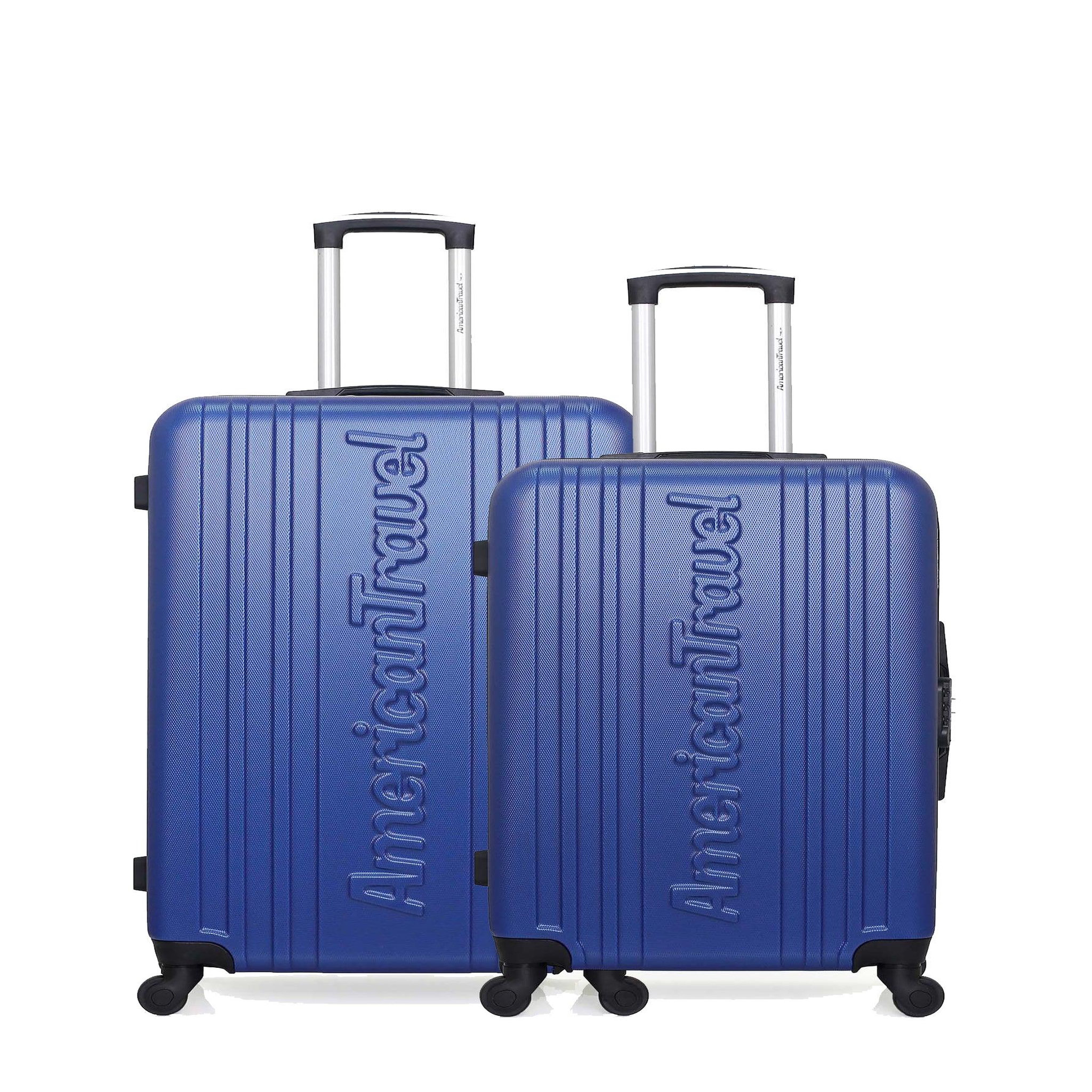 AMERICAN TRAVEL American travel - lot de 2 - valise grand format et valise weekend springfield