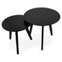 Voir la diapositive 3 : Paris Prix Set de 2 Tables d'Appoint  Rauma  Noir