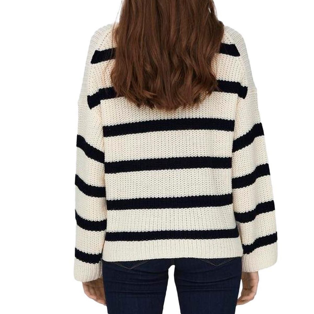 JACQUELINE DE YONG Pull /Noir Femme JDY Stripe Pullover