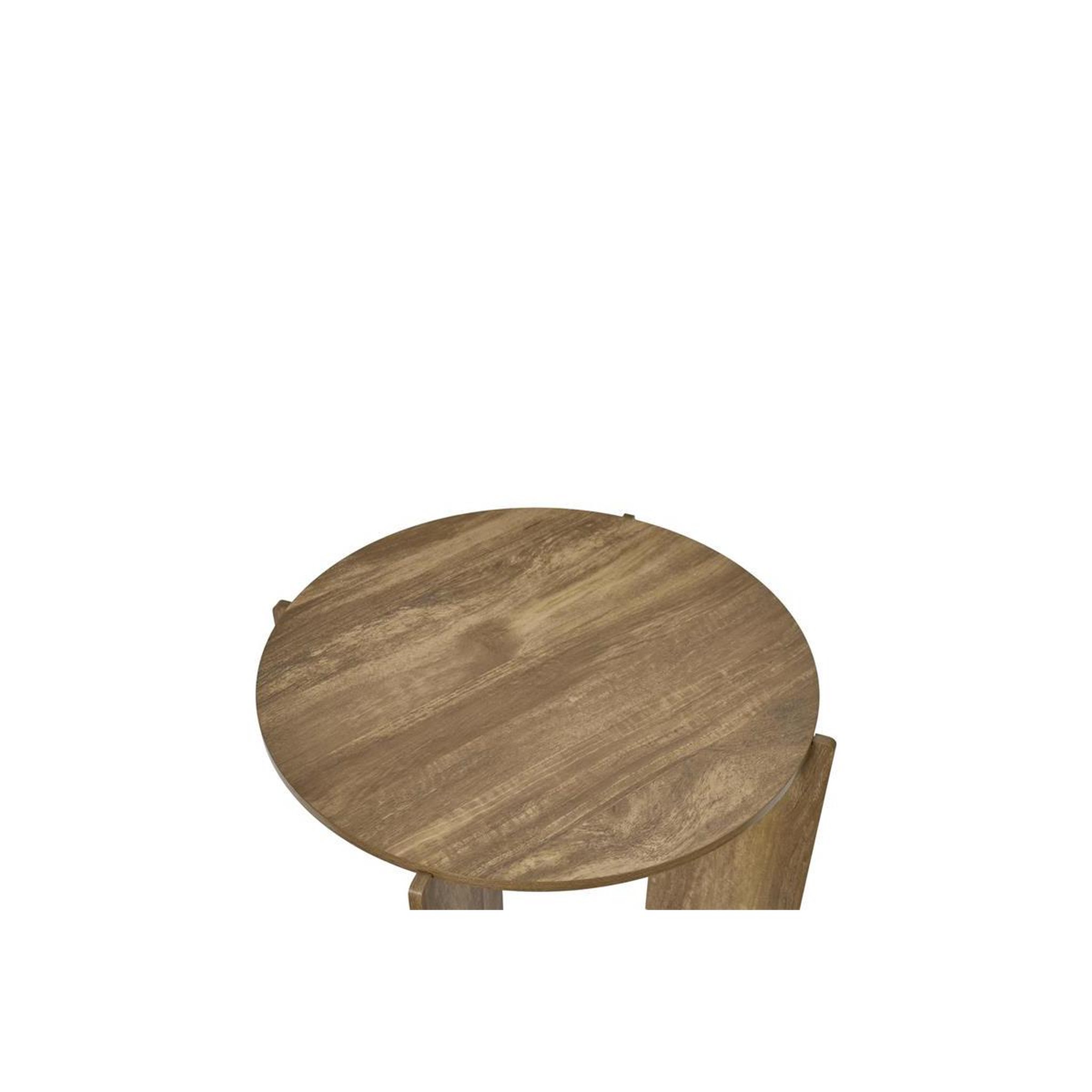 Voir la diapositive 5 : The Home Deco Factory Table basse ronde  heritage  70cm marron