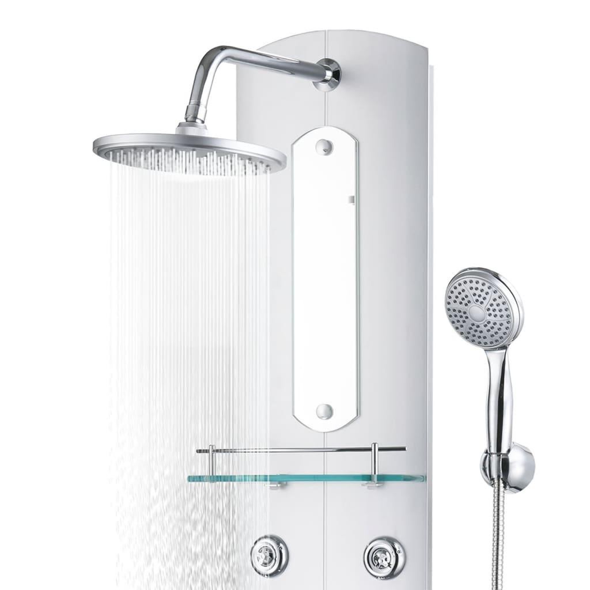 Voir la diapositive 5 : VIDAXL Panneau de douche 25x43x110 cm Argente
