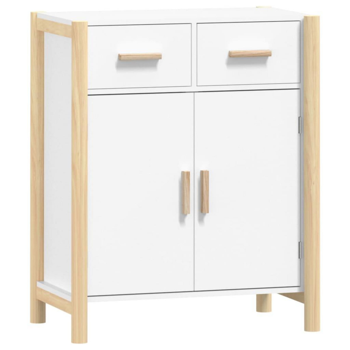 VIDAXL Buffet Blanc 62x38x75 cm Bois d'ingenierie
