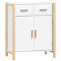 Voir la diapositive 2 : VIDAXL Buffet Blanc 62x38x75 cm Bois d'ingenierie