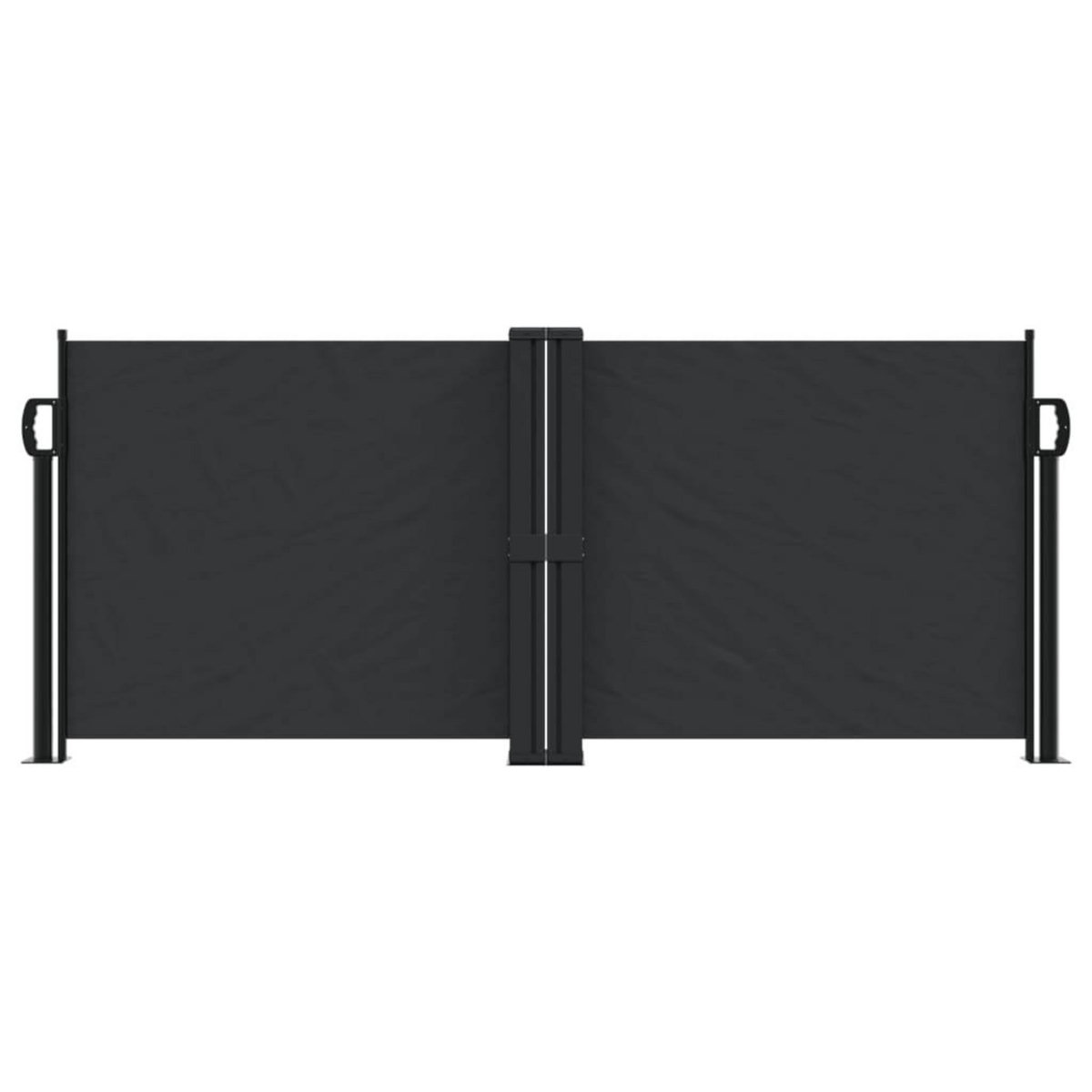 VIDAXL Auvent lateral retractable noir 100x1000 cm