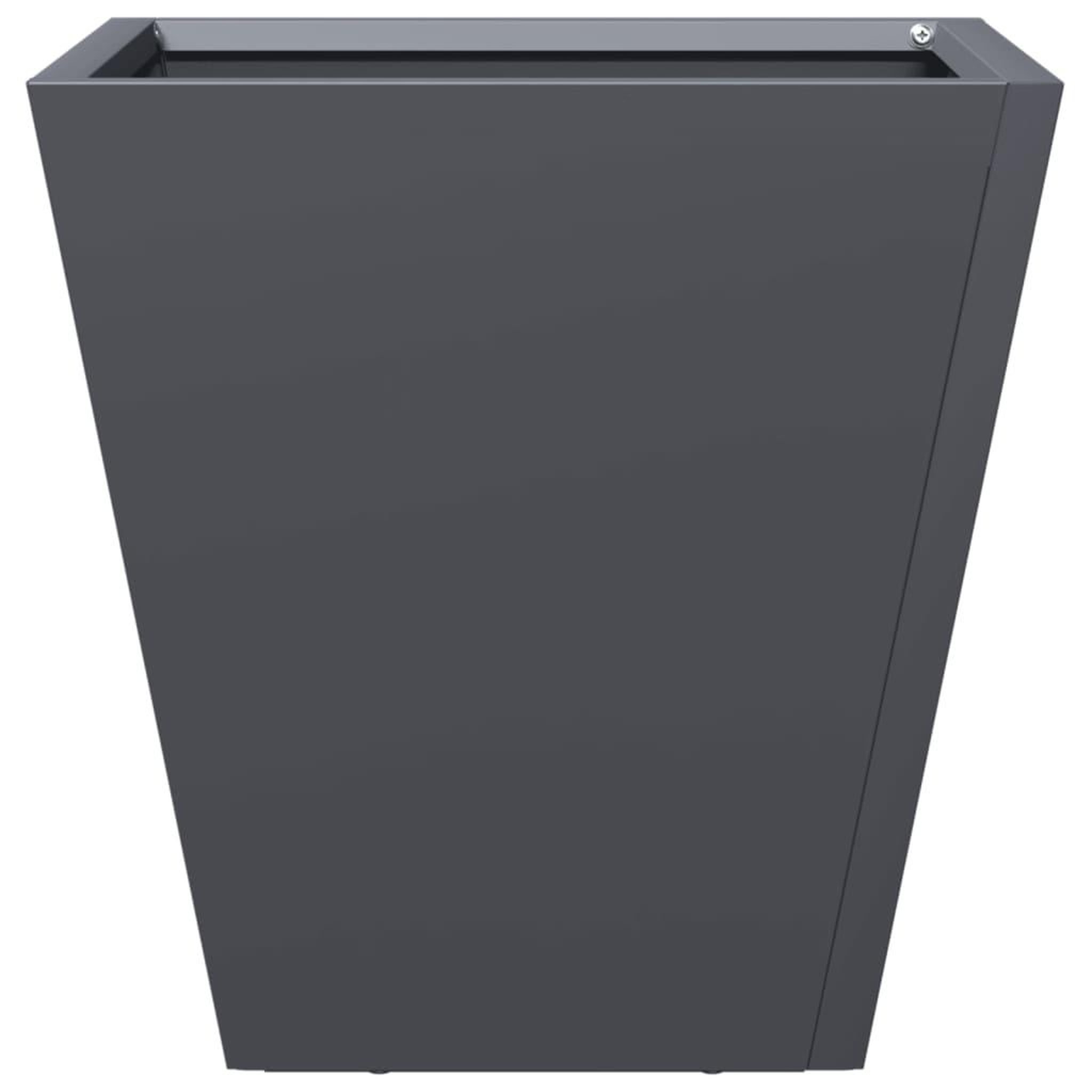 Voir la diapositive 5 : VIDAXL Jardiniere anthracite 30x30x30 cm acier