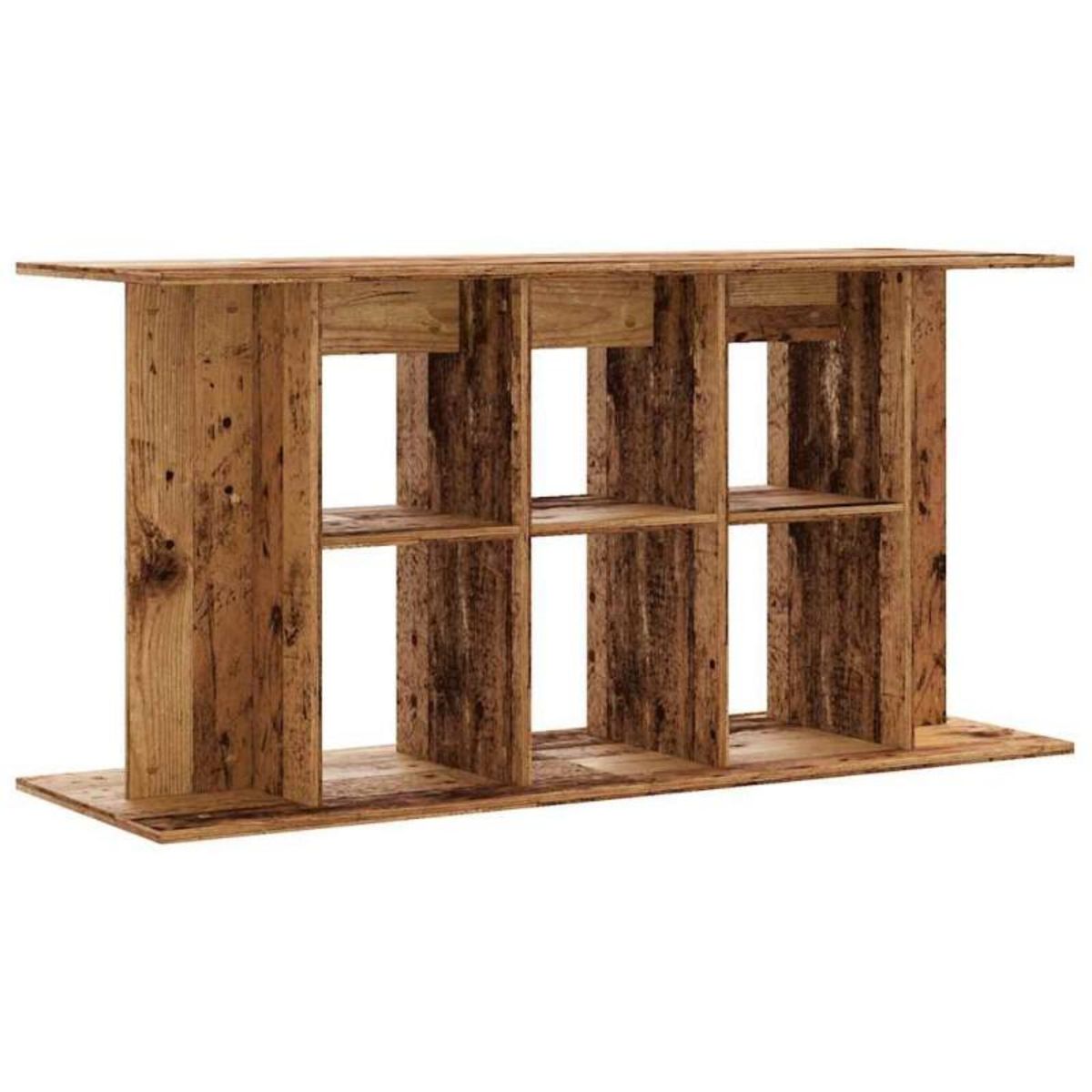VIDAXL Support pour aquarium vieux bois 120x40x60 cm bois d ingénierie