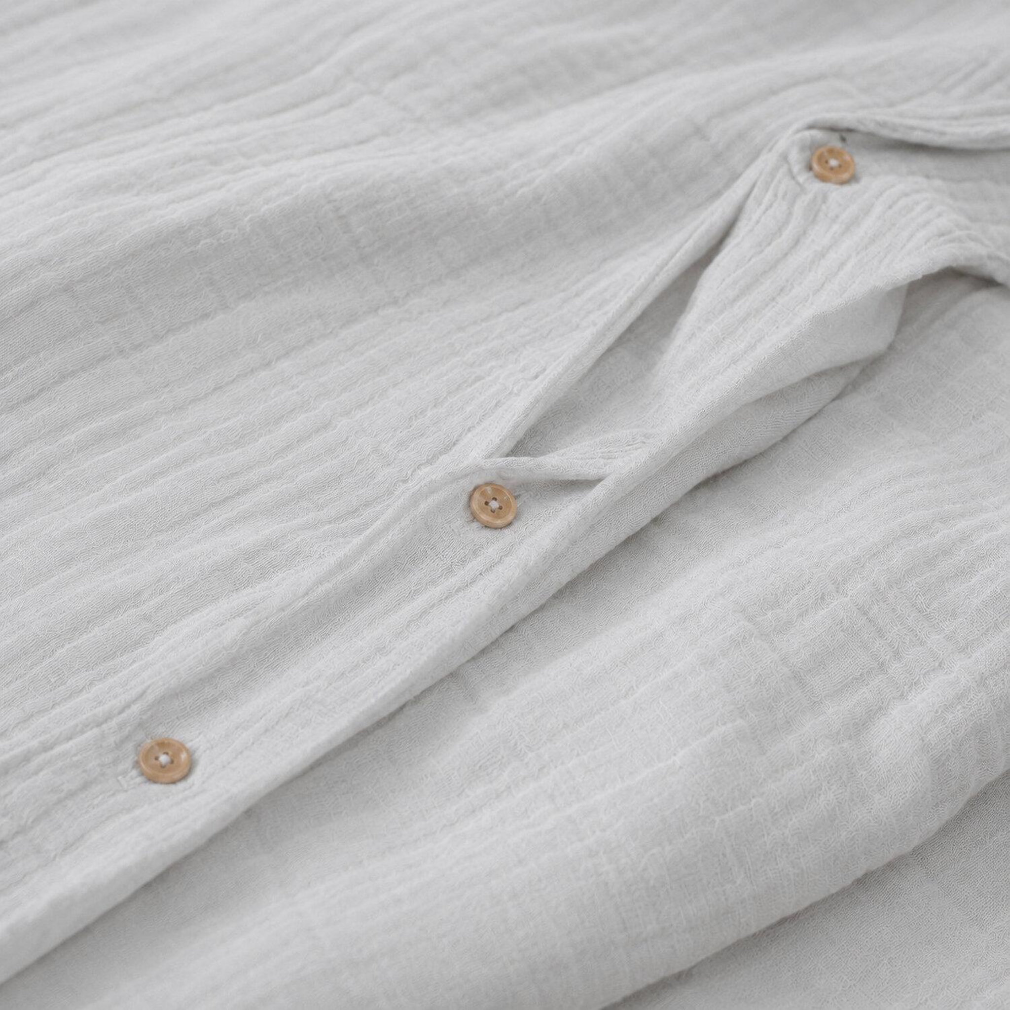 Voir la diapositive 4 : Les Ateliers du Linge Parure de couette 100% gaze de coton lavé