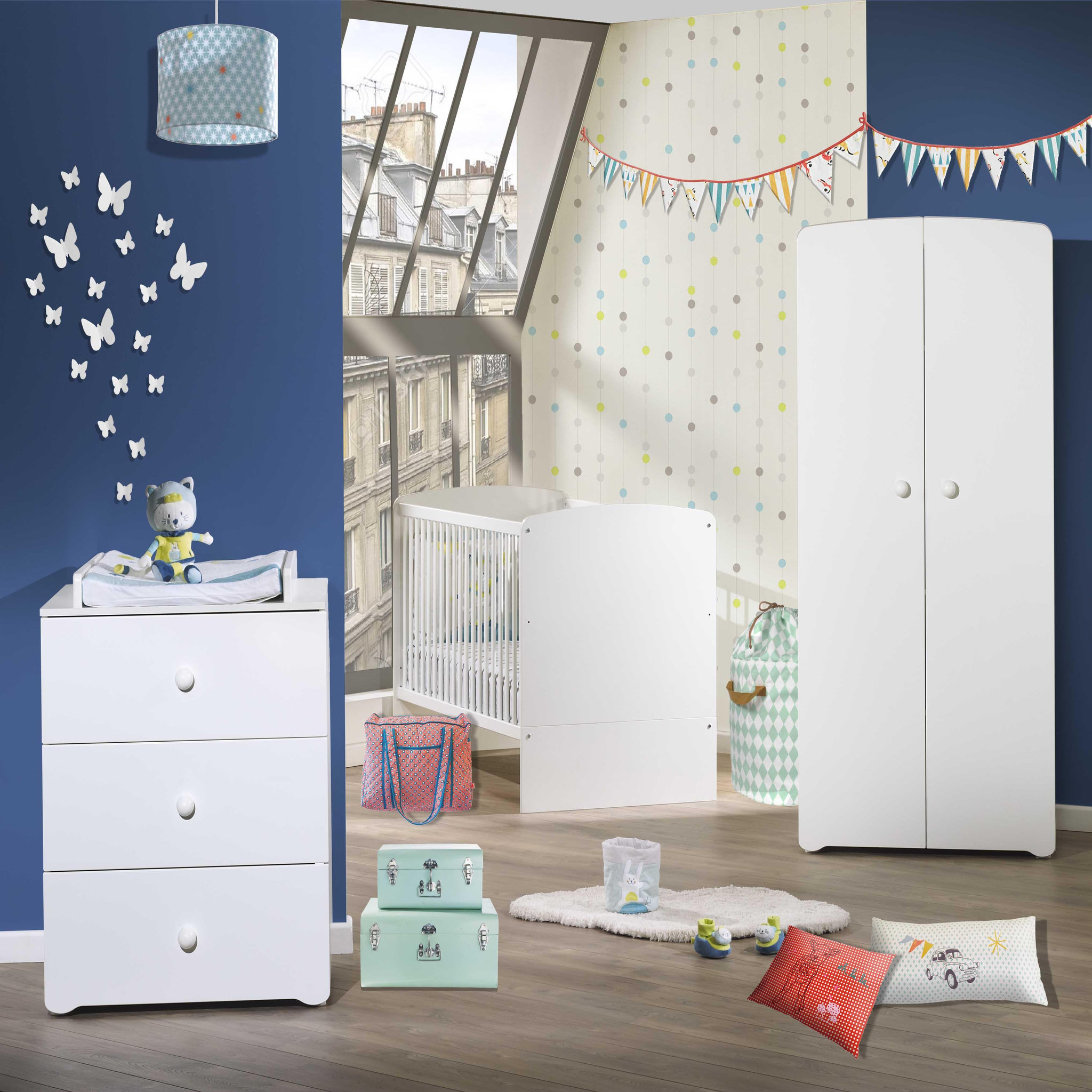 Voir la diapositive 6 : BABY PRICE Lit bébé évolutif 140x70cm NEW BASIC