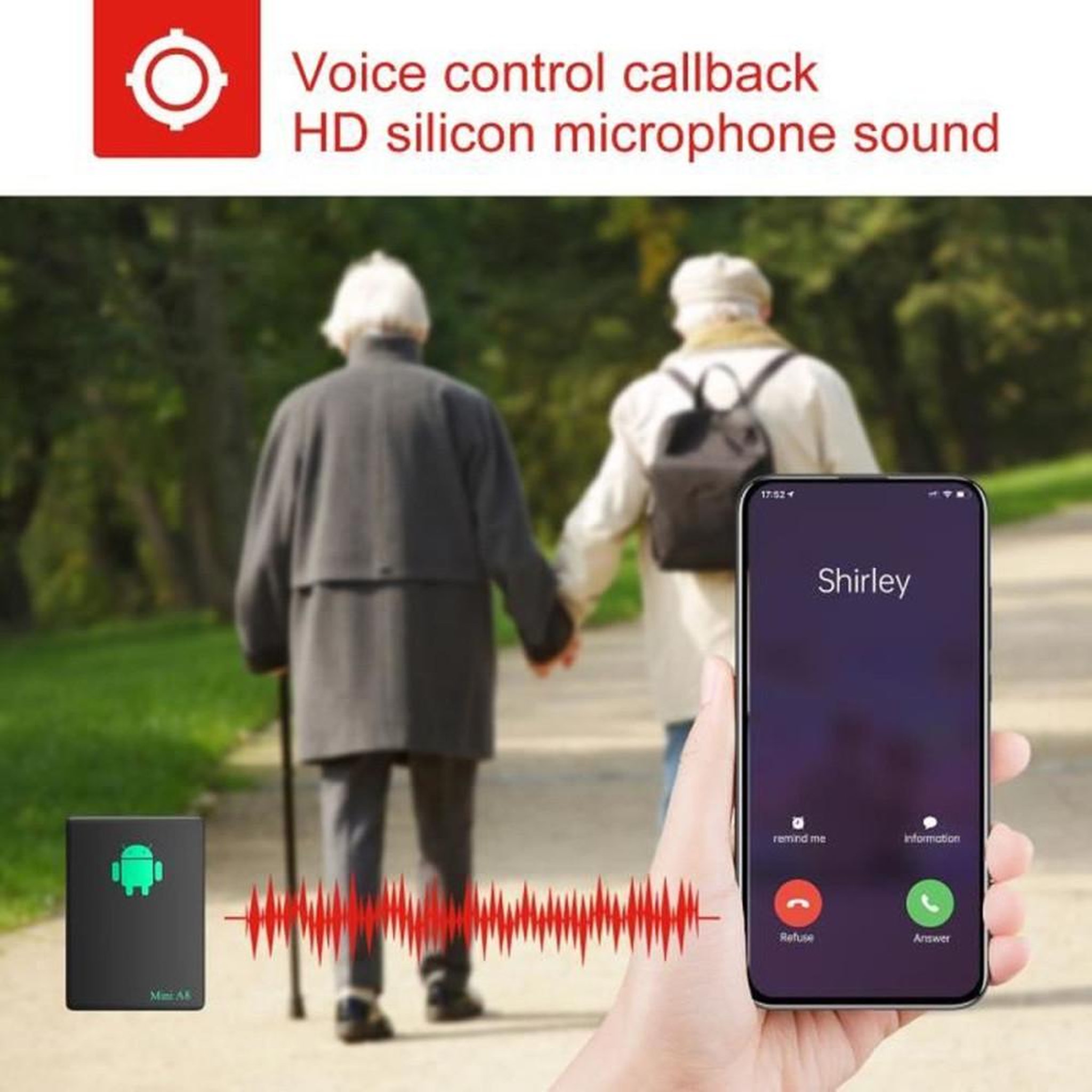 Voir la diapositive 3 : Cellfast Mini A8 tracker GPS anti-vol rechargeable noir avec SOS et géorepérage