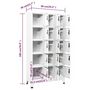 Voir la diapositive 6 : VIDAXL Armoire a casiers Blanc 90x40x180 cm Acier
