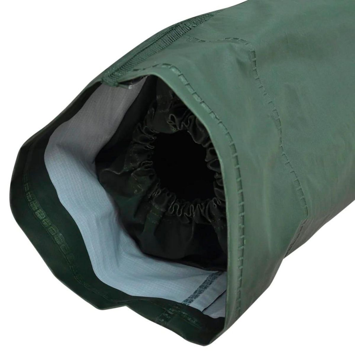 VIDAXL Combinaison de pluie impermeable 2 pcs avec capuche Vert L