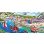 Gibsons Puzzle 636 pièces panoramique : Port de Looe