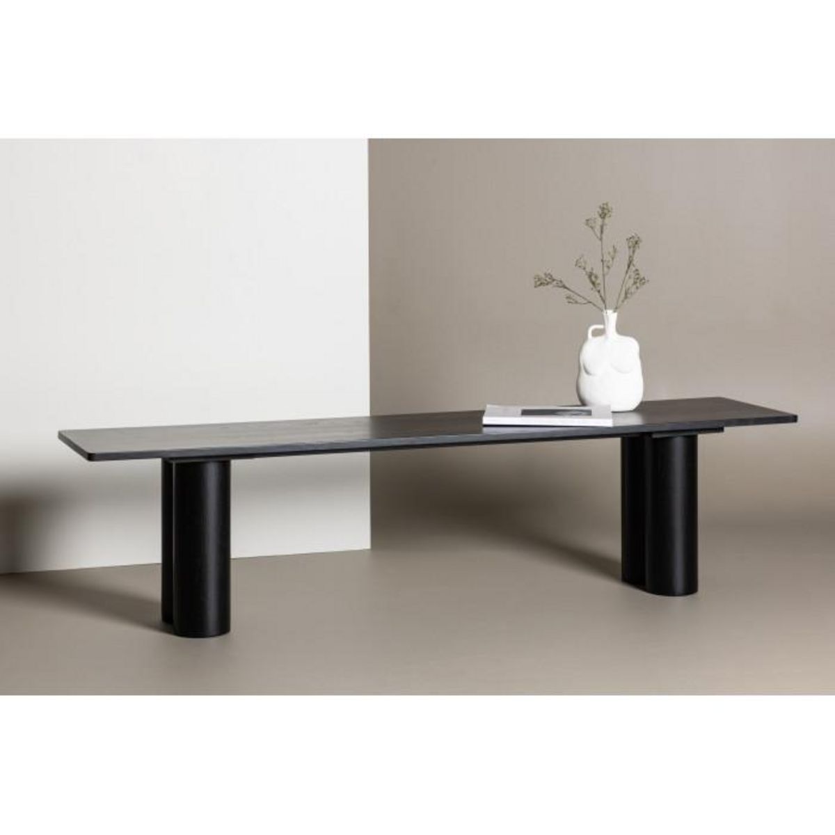 Paris Prix Banc Design  Olivia  180cm Noir