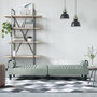 Voir la diapositive 3 : VIDAXL Canape-lit avec accoudoirs gris clair velours