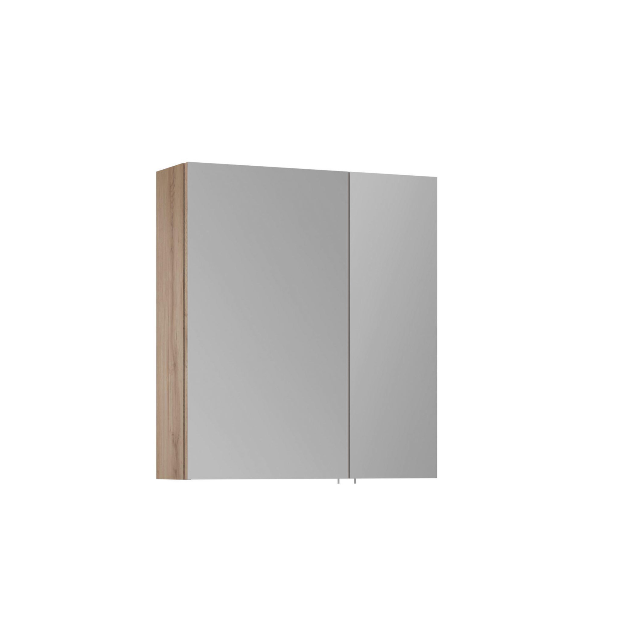 Habitat et Jardin Meuble salle de bain avec miroir  side 60  - 60 x 16 x 66 cm - oak