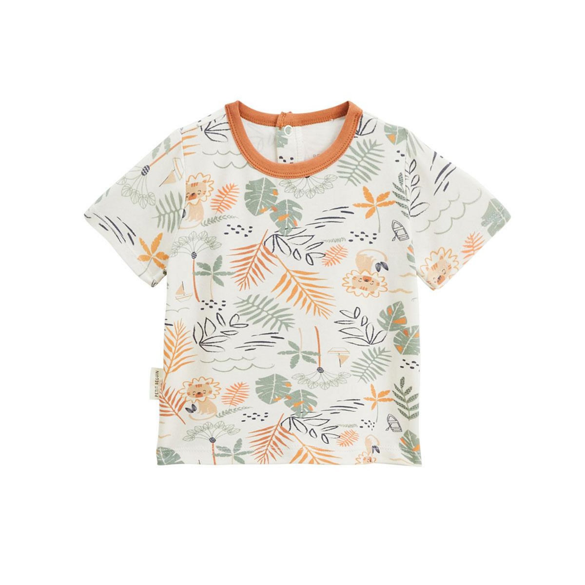Petit Béguin Ensemble salopette bébé et t-shirt en éponge Mio