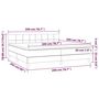 Voir la diapositive 6 : VIDAXL Sommier a lattes de lit et matelas Noir 200x200 cm Velours
