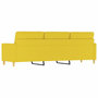 Voir la diapositive 5 : VIDAXL Canape a 3 places Jaune clair 180 cm Tissu