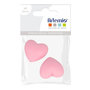 Voir la diapositive 1 : Artemio 2 perles silicone coeur - 29 x 19 x 12 mm - rose