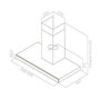 Voir la diapositive 4 : ELICA Hotte décorative murale 90cm 69db 581m3/h noir/inox - prf0104626a
