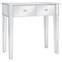 Voir la diapositive 3 : VIDAXL Coiffeuse miroir avec tabouret MDF et verre