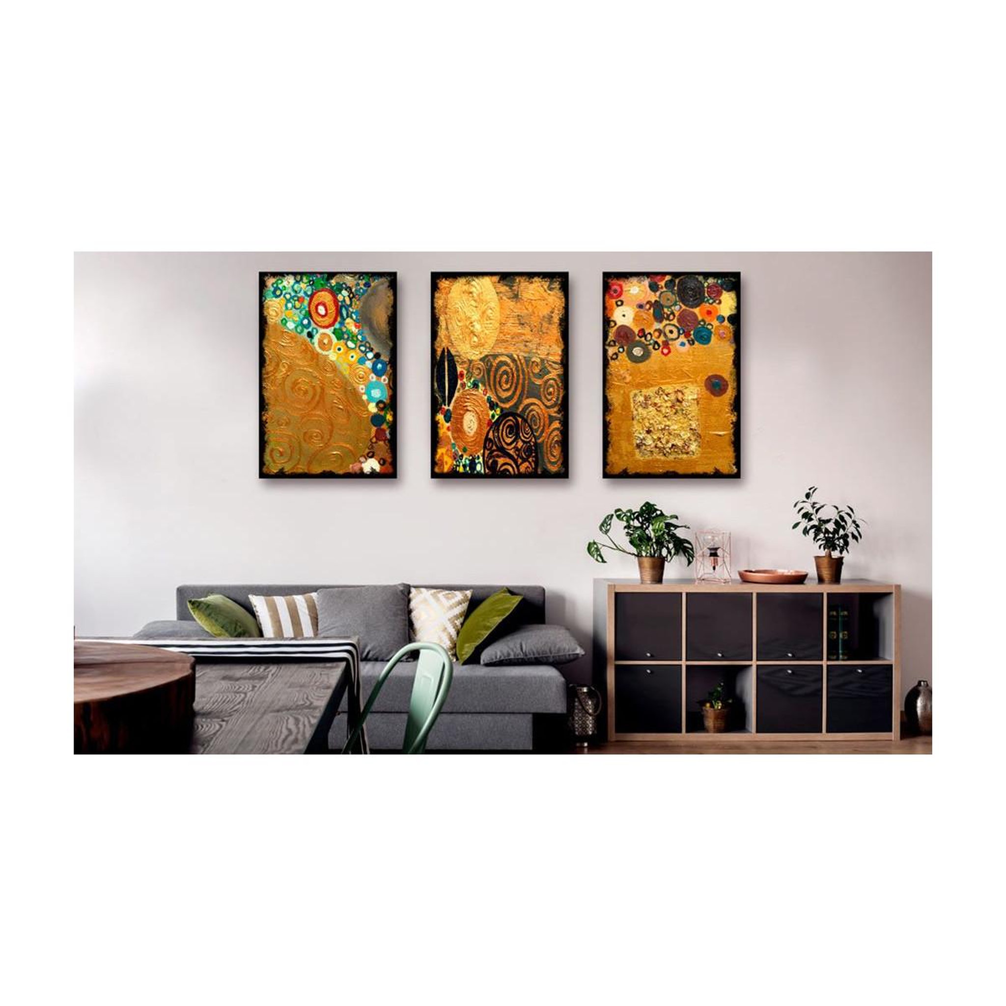 Voir la diapositive 2 : Paris Prix Tableau imprimé  imagination dorée