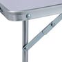 Voir la diapositive 5 : VIDAXL Table pliable de camping Blanc Aluminium 60x40 cm