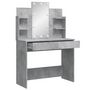 Voir la diapositive 4 : VIDAXL Coiffeuse avec lumieres LED gris beton 96x40x142 cm