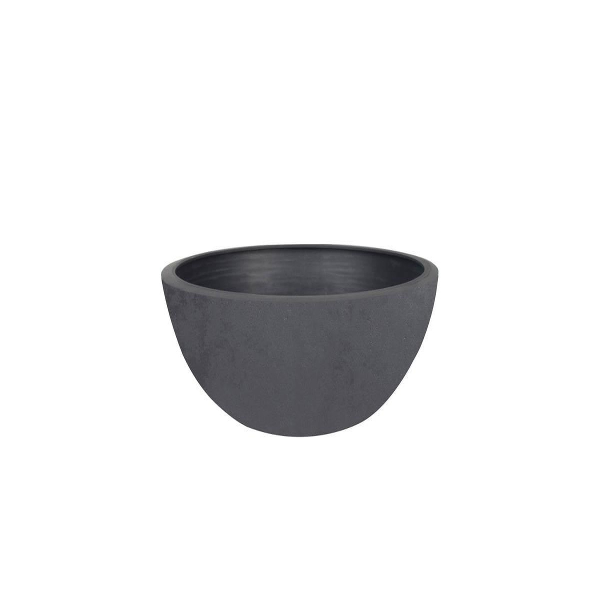 Eda Pot de fleurs vasque basalt up ø 24,5 x 10,5 cm - 3,3 l - gris anthracite - eda