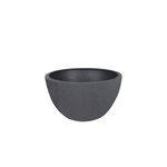 Eda Pot de fleurs vasque Basalt Up Ø 24,5 x 10,5 cm - 3,3 L - Gris anthracite - Eda