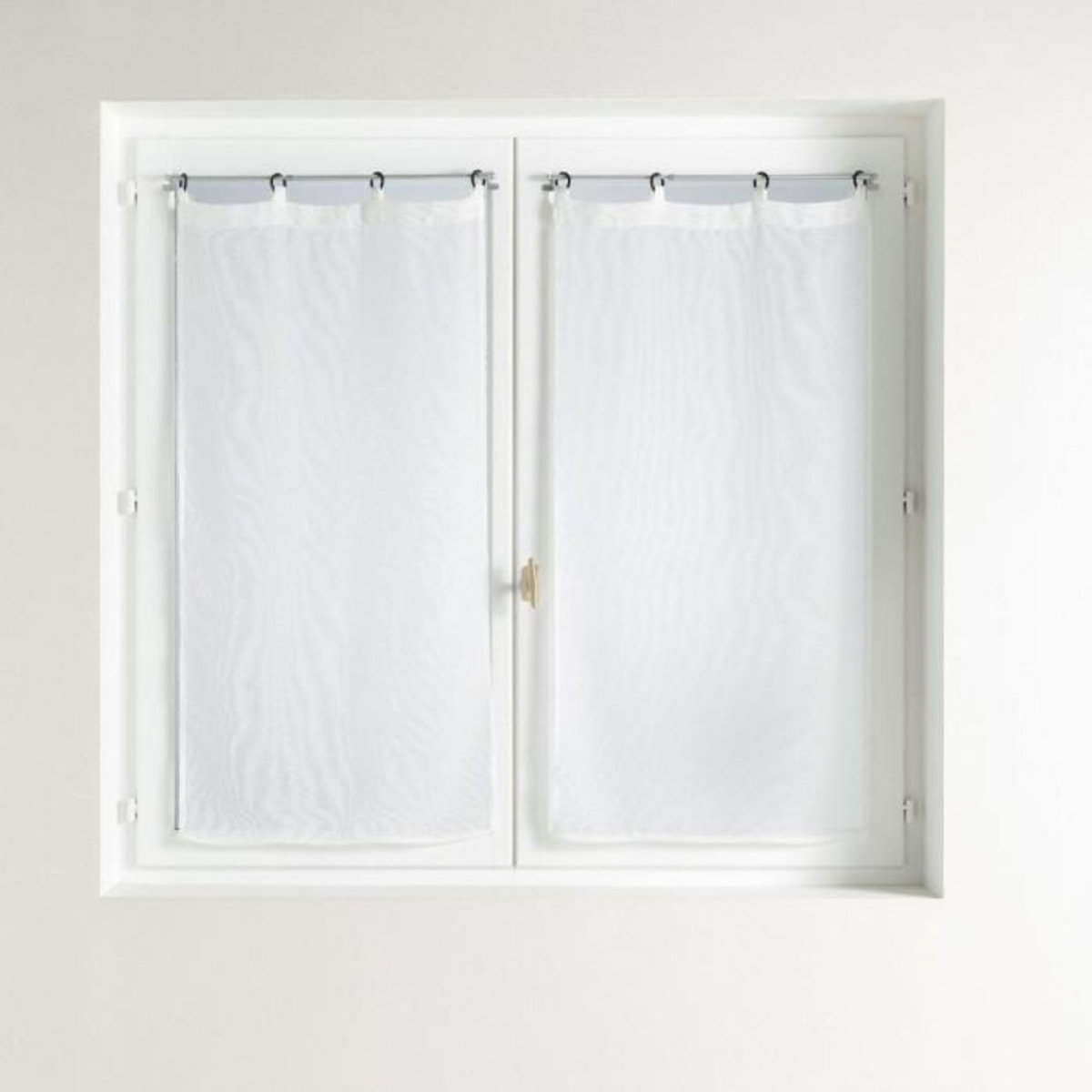Paris Prix Paire de Voilages à Œillets  Davina  60x160cm Blanc
