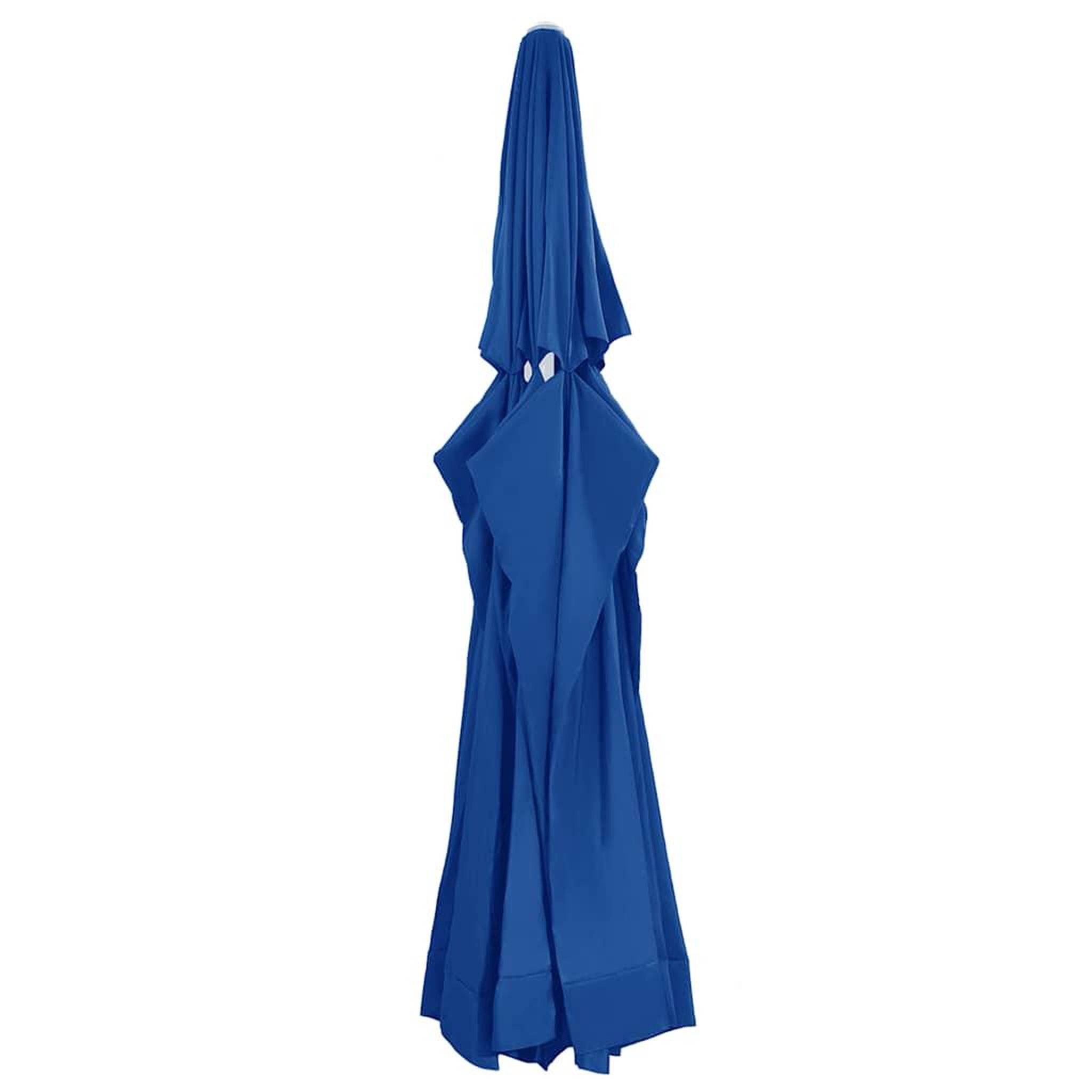 VIDAXL Tissu de remplacement pour parasol d'exterieur Bleu azure 610cm