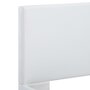 VIDAXL Cadre de lit avec LED Blanc Similicuir 120 x 200 cm