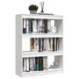 Voir la diapositive 4 : VIDAXL Bibliotheque/Separateur de piece Blanc 100x30x103 cm Pin massif