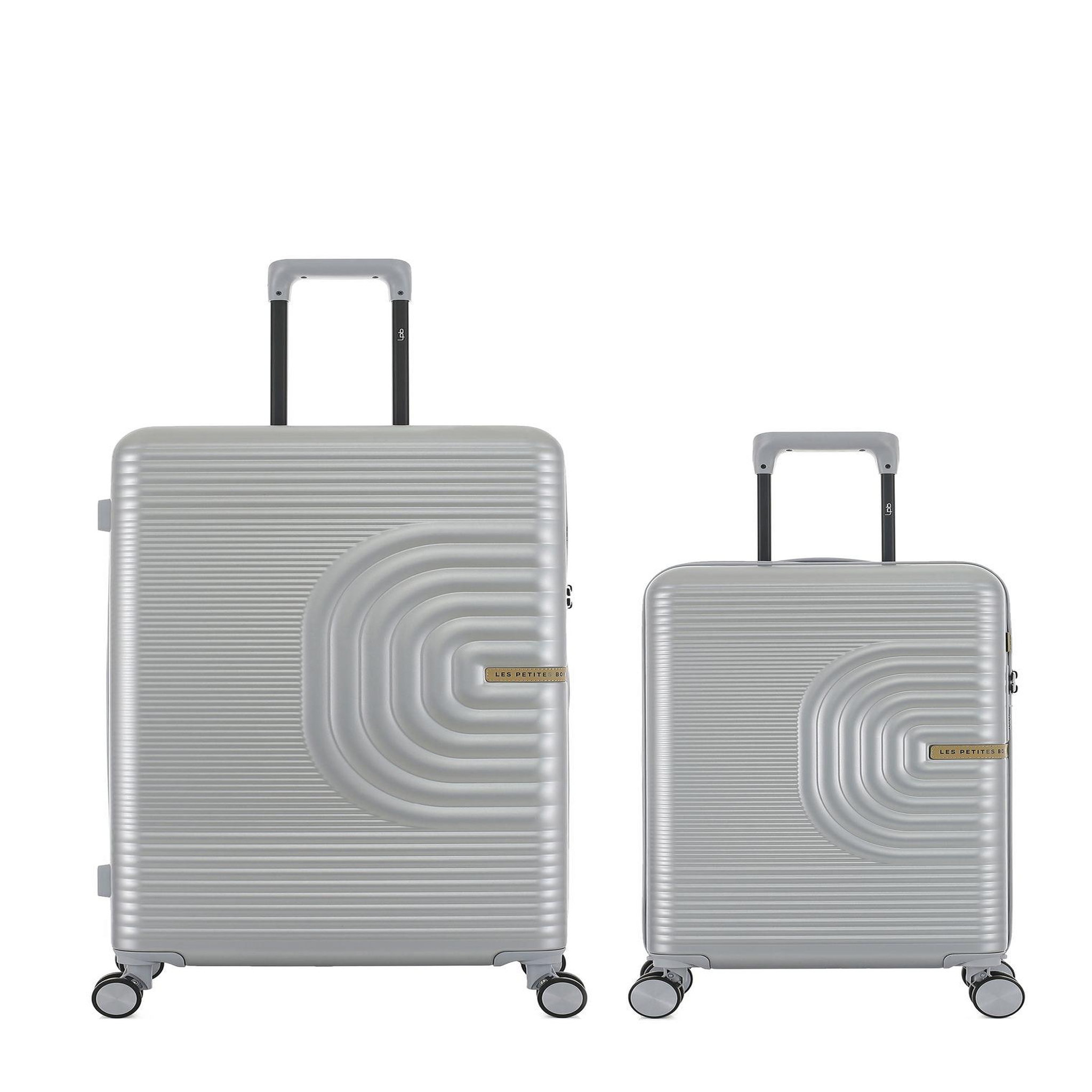 LES P'TITES BOMBES LPB Lot de 2 Valises Rigides Grand Format et Cabine CELIA